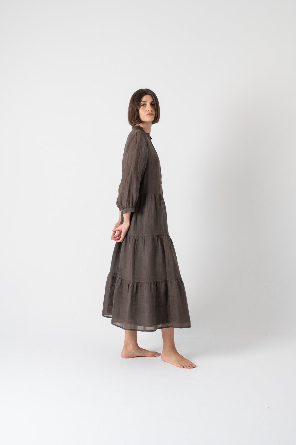 Altea Midi Dress Cocoa Luxmii