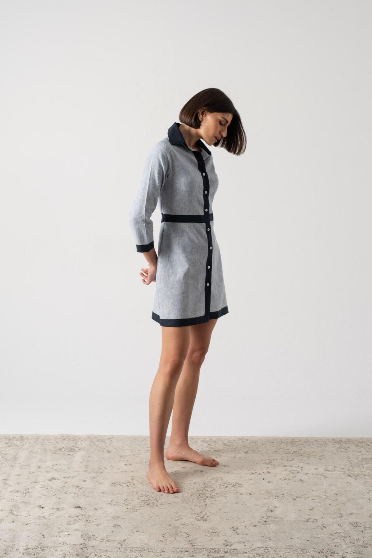 Aris Dress French Stripe Luxmii