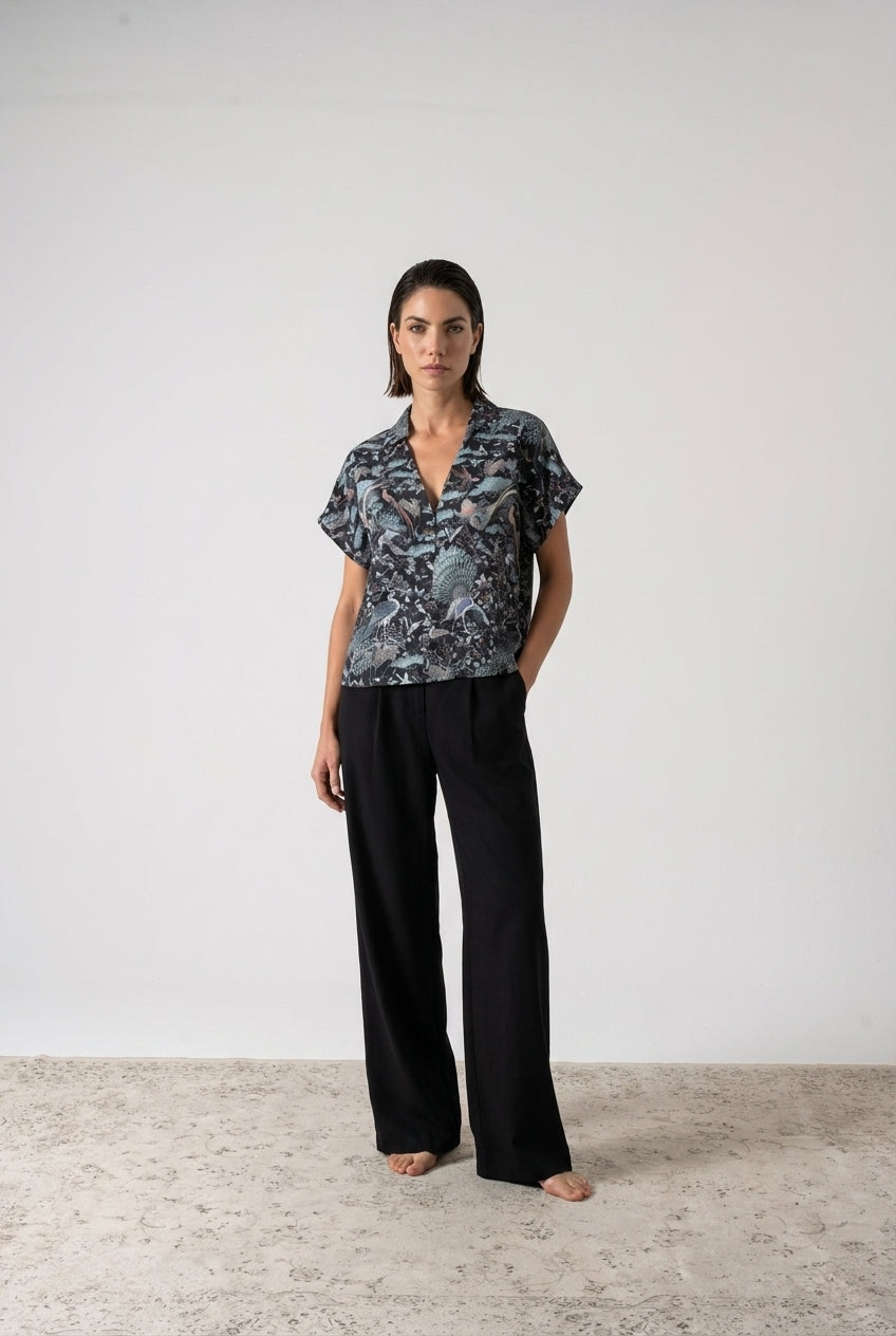 Collo Alto Top Najeon Print Vol. II Luxmii