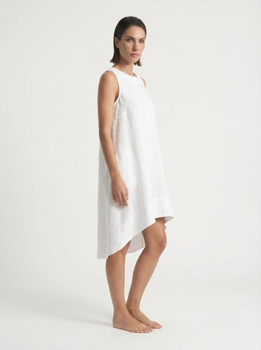 Illya Midi Dress White Luxmii