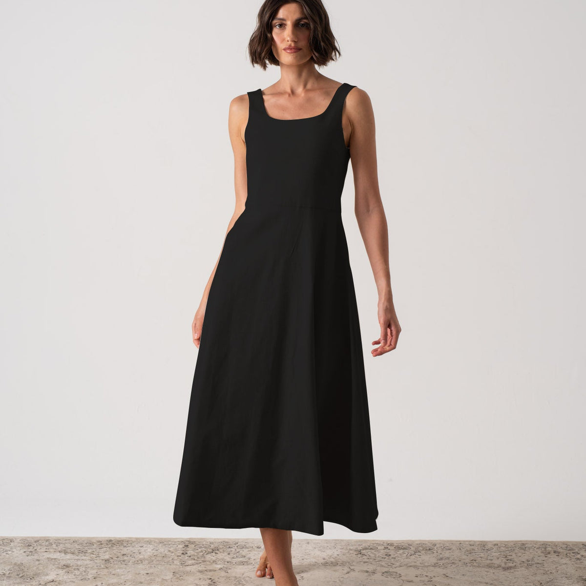 Ionia Midi Dress Black LUXMII Ionia Midi Dress Black LUXMII
