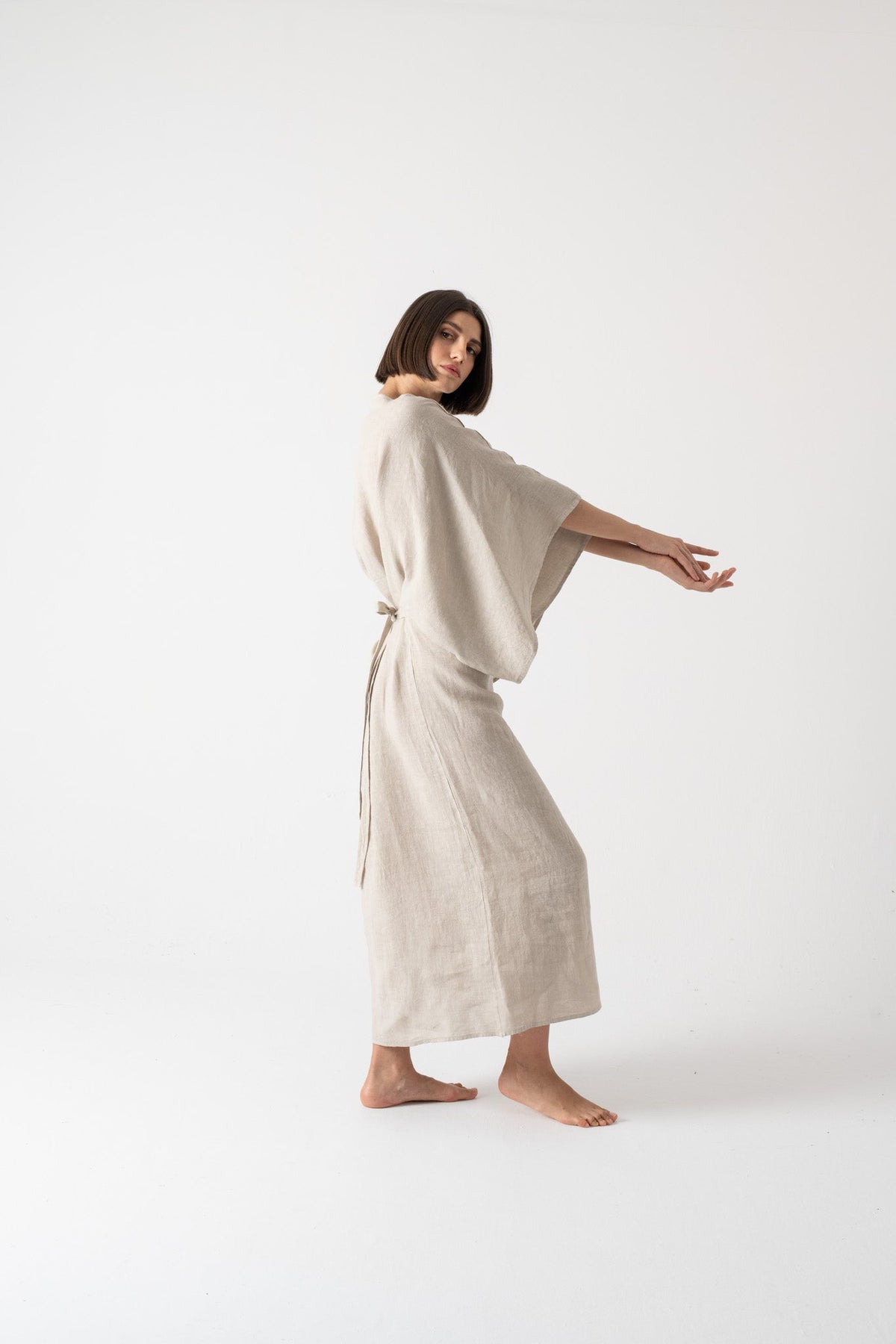Kimonos Dress Oatmeal Luxmii