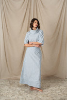 Olen Maxi Skirt French Blue Stripe Luxmii