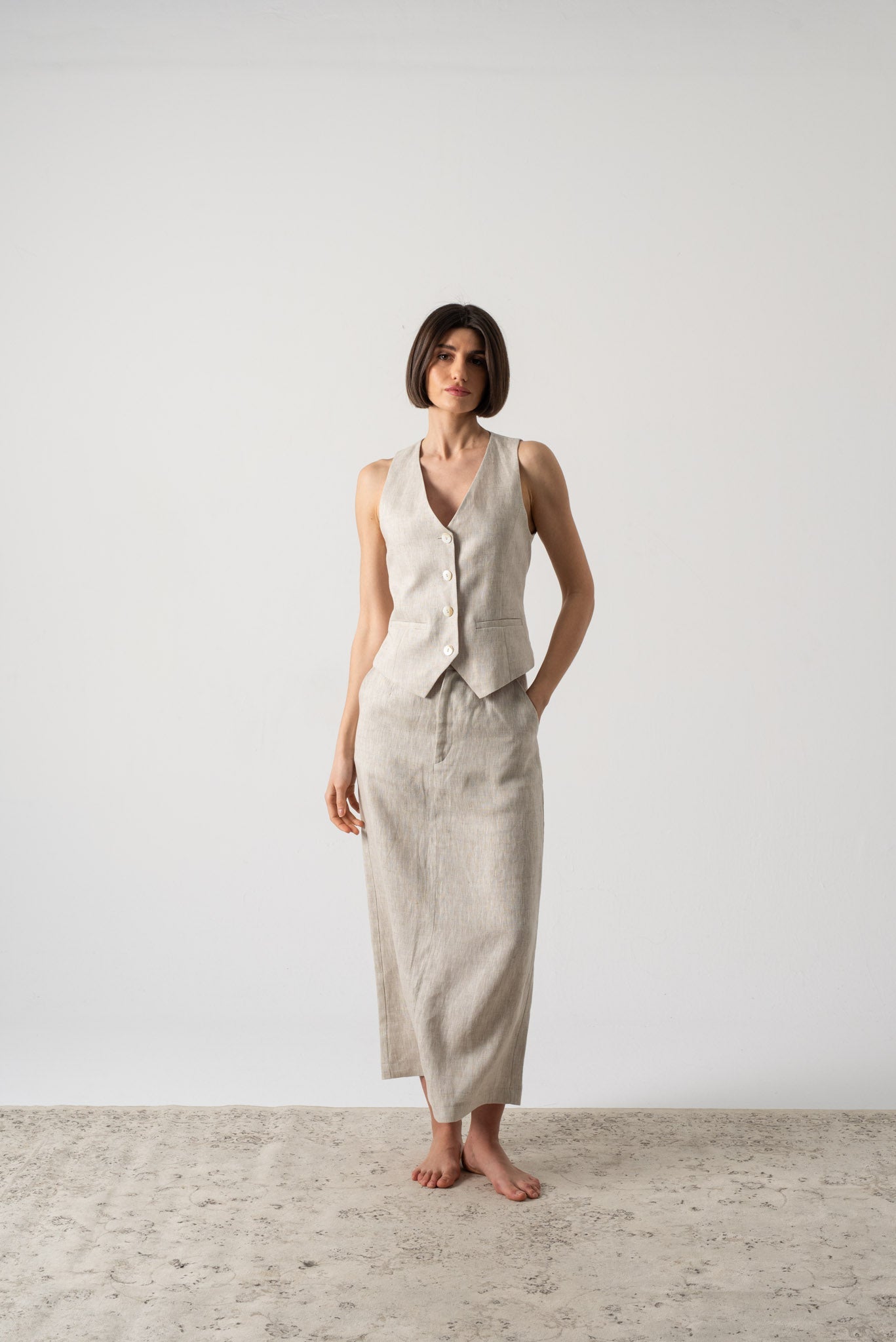 Rhea Gilet Royal Natural Luxmii