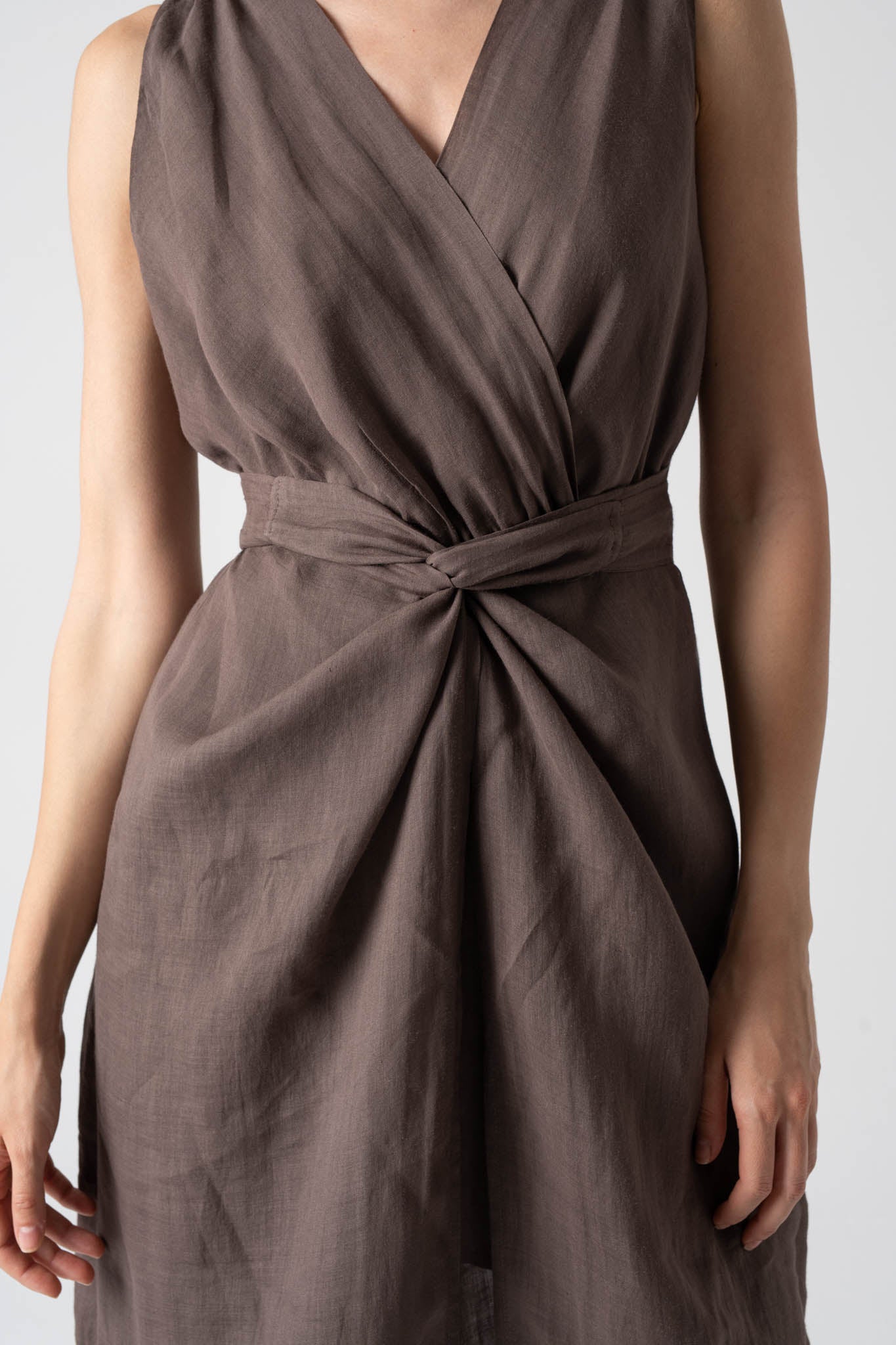 Serpente Wrap Dress Cocoa Luxmii