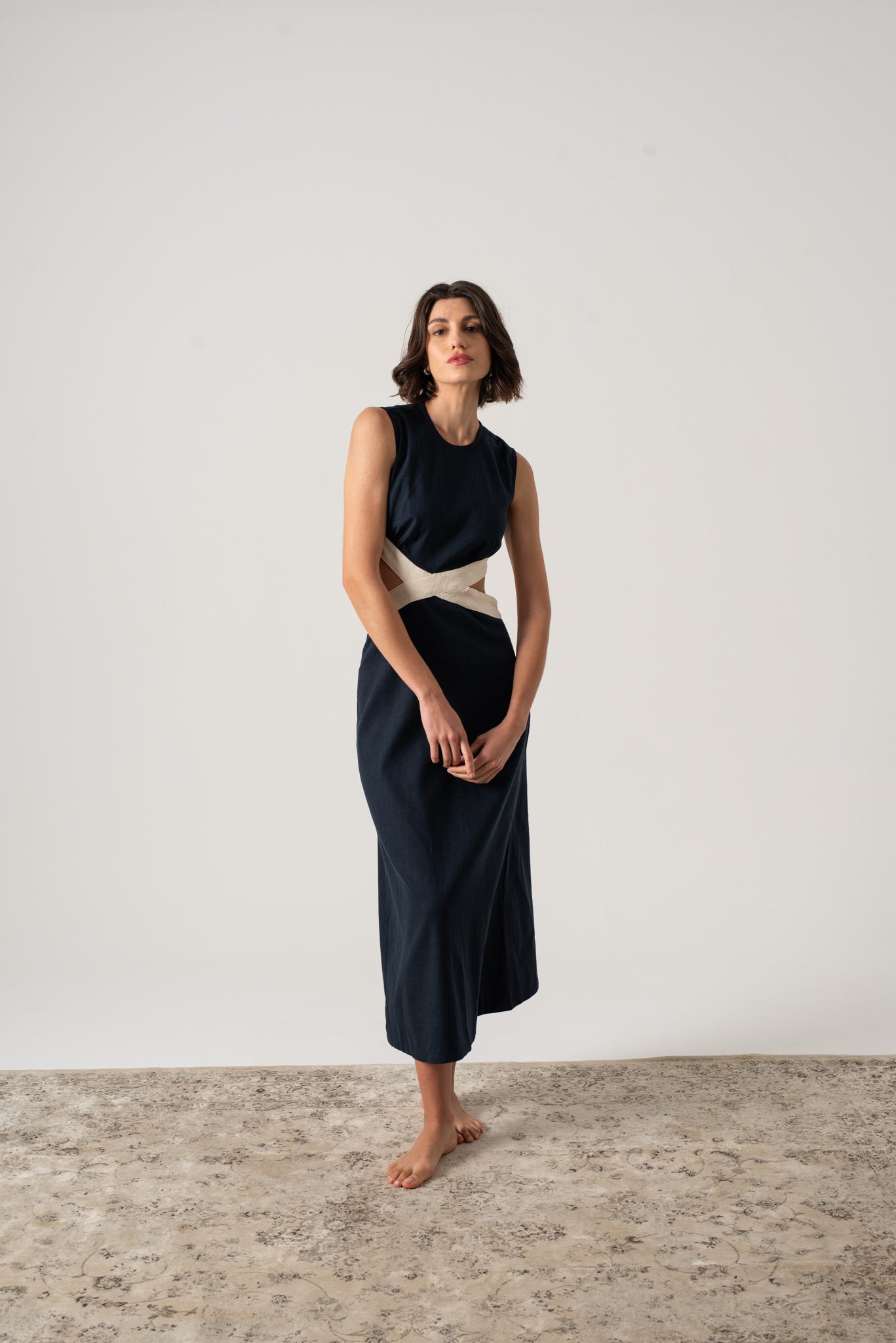 Zado Dress Navy Luxmii