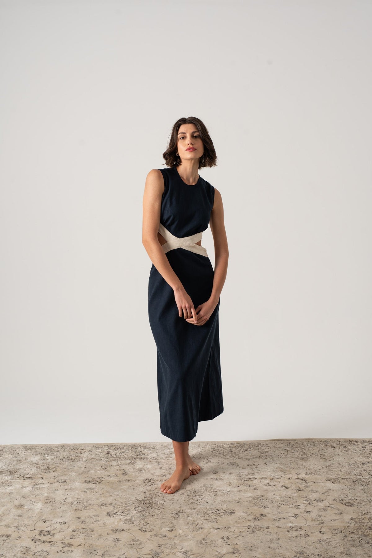 Zado Dress Navy Luxmii