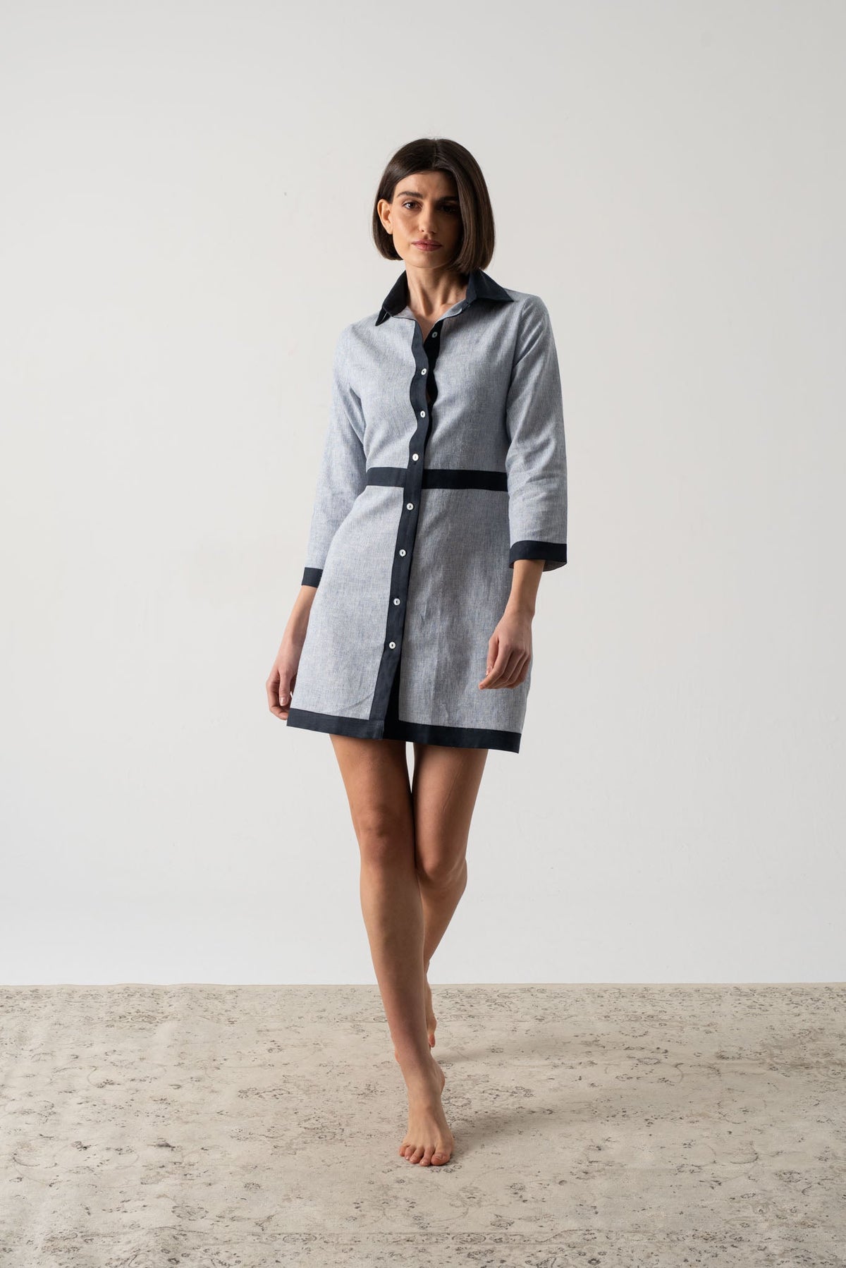 Aris Dress French Stripe Luxmii