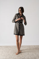 Aris Mini Dress Khaki Luxmii