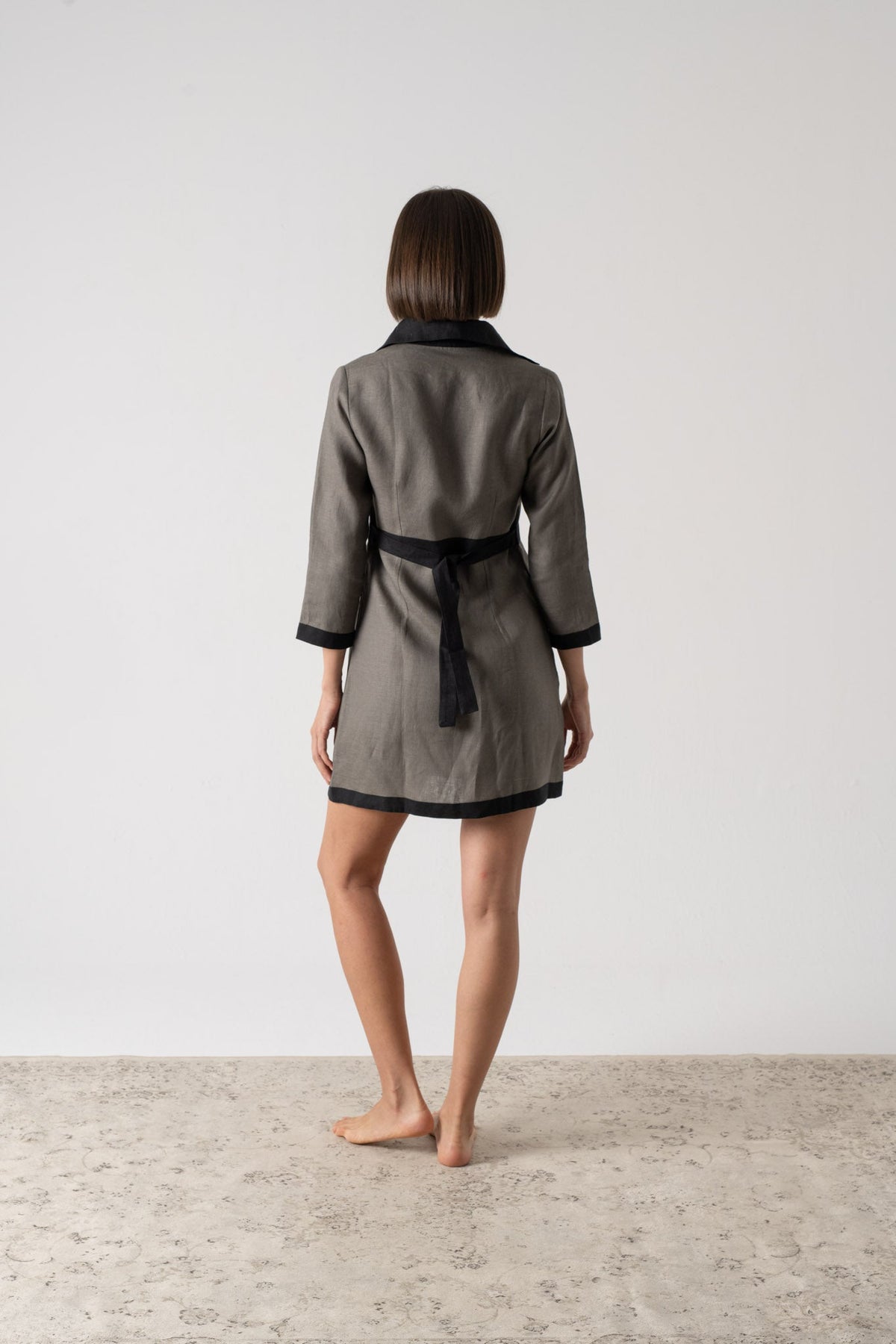 Aris Mini Dress Khaki Luxmii