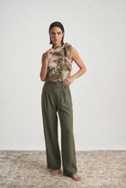 Axel Tie Top Minhwa Print Luxmii