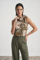Axel Tie Top Minhwa Print Luxmii