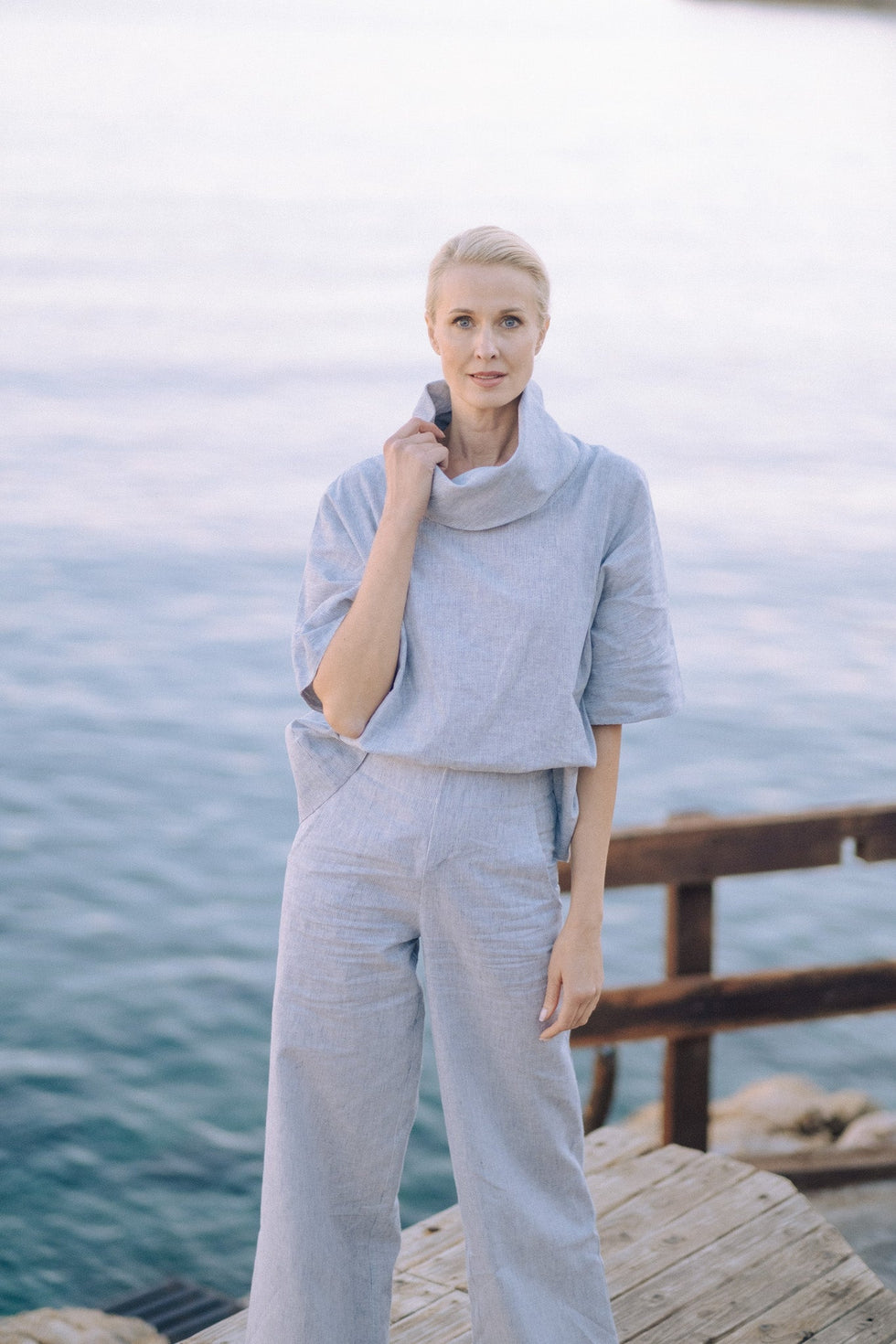 Bjorn Top French Blue Stripe