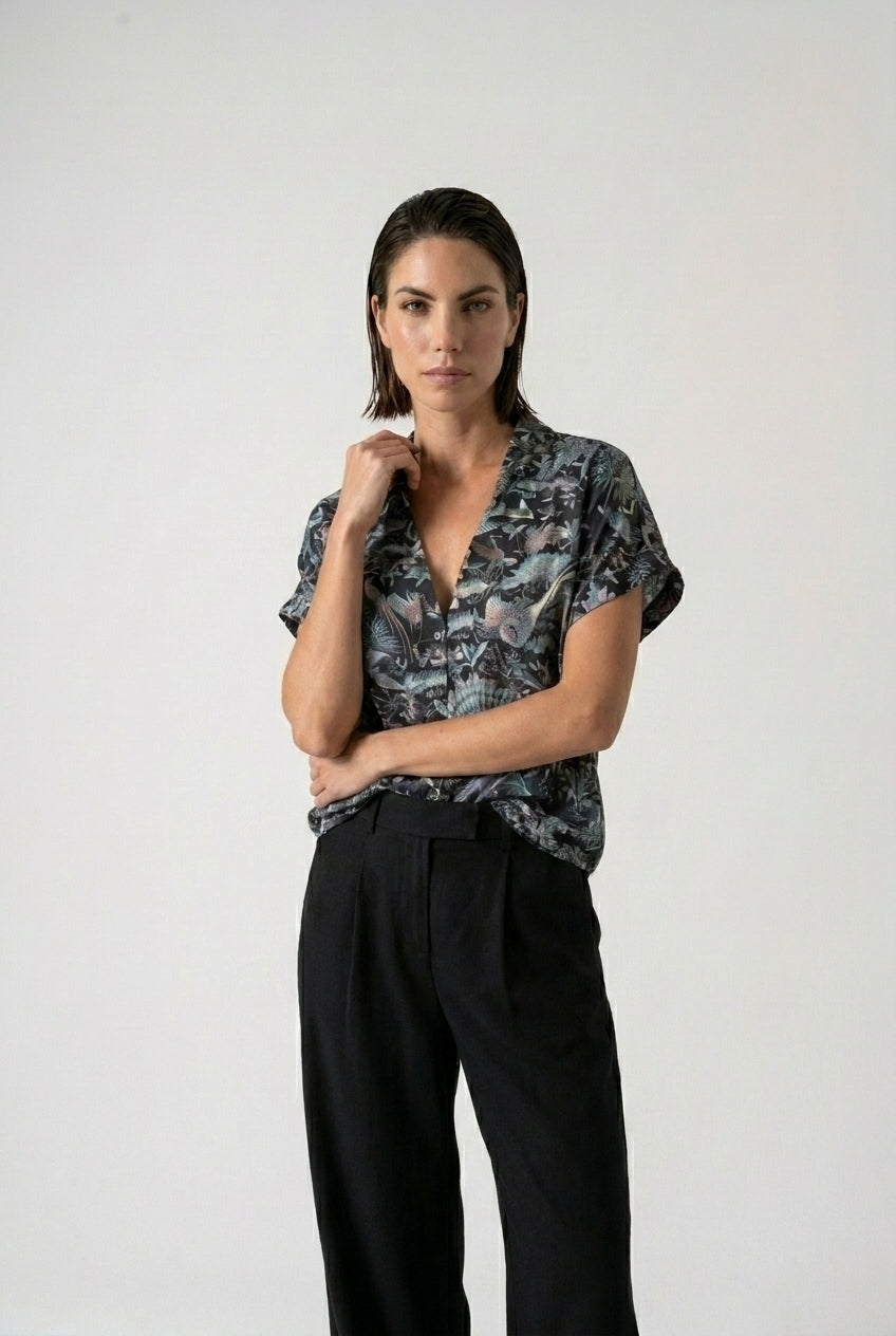 Collo Alto Top Najeon Print Vol. II Luxmii