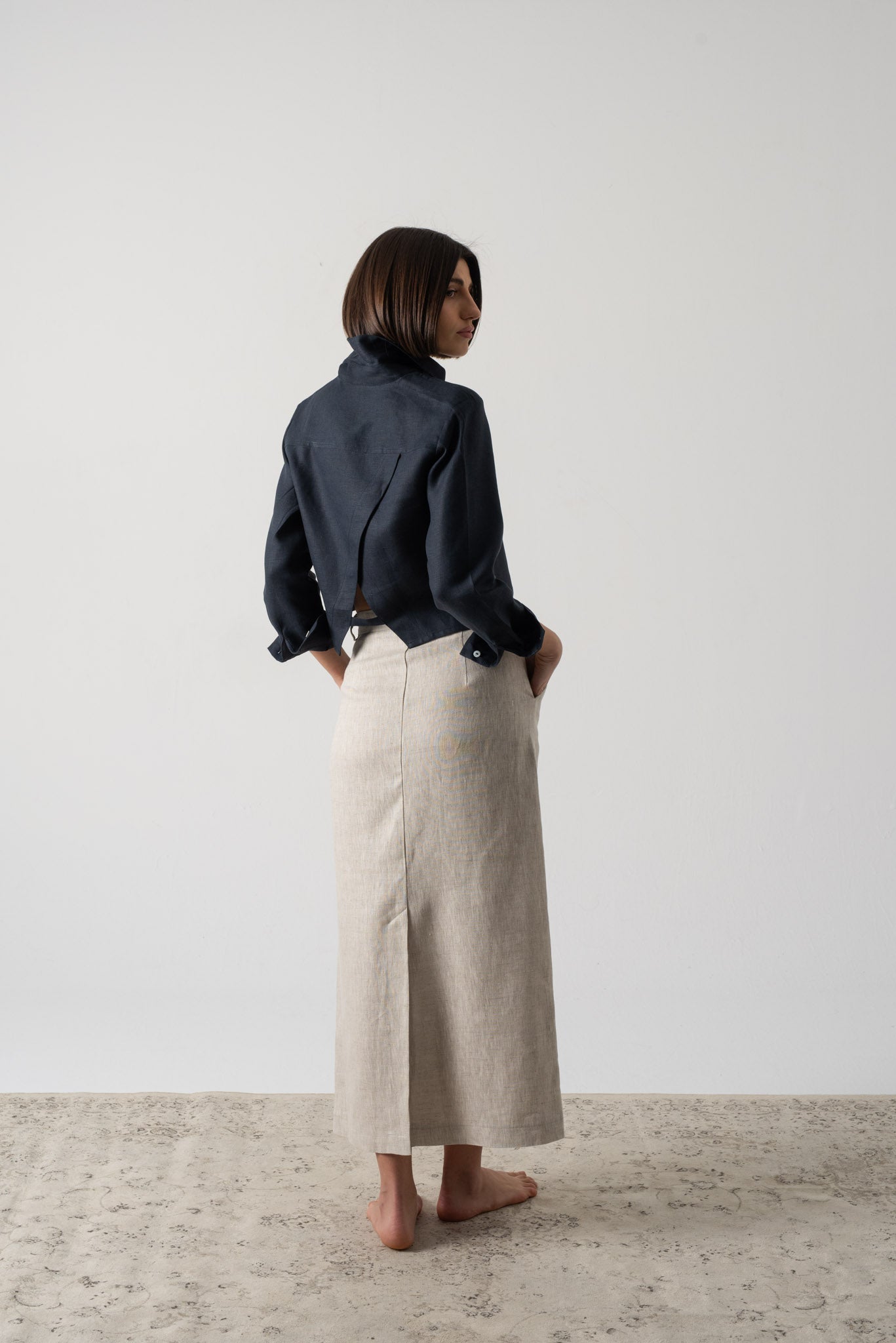 Ezara Shirt Navy Luxmii