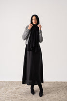 Fluire Cashmere Wrap Black Luxmii