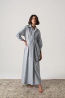 Halvar Maxi Dress French Blue Stripe