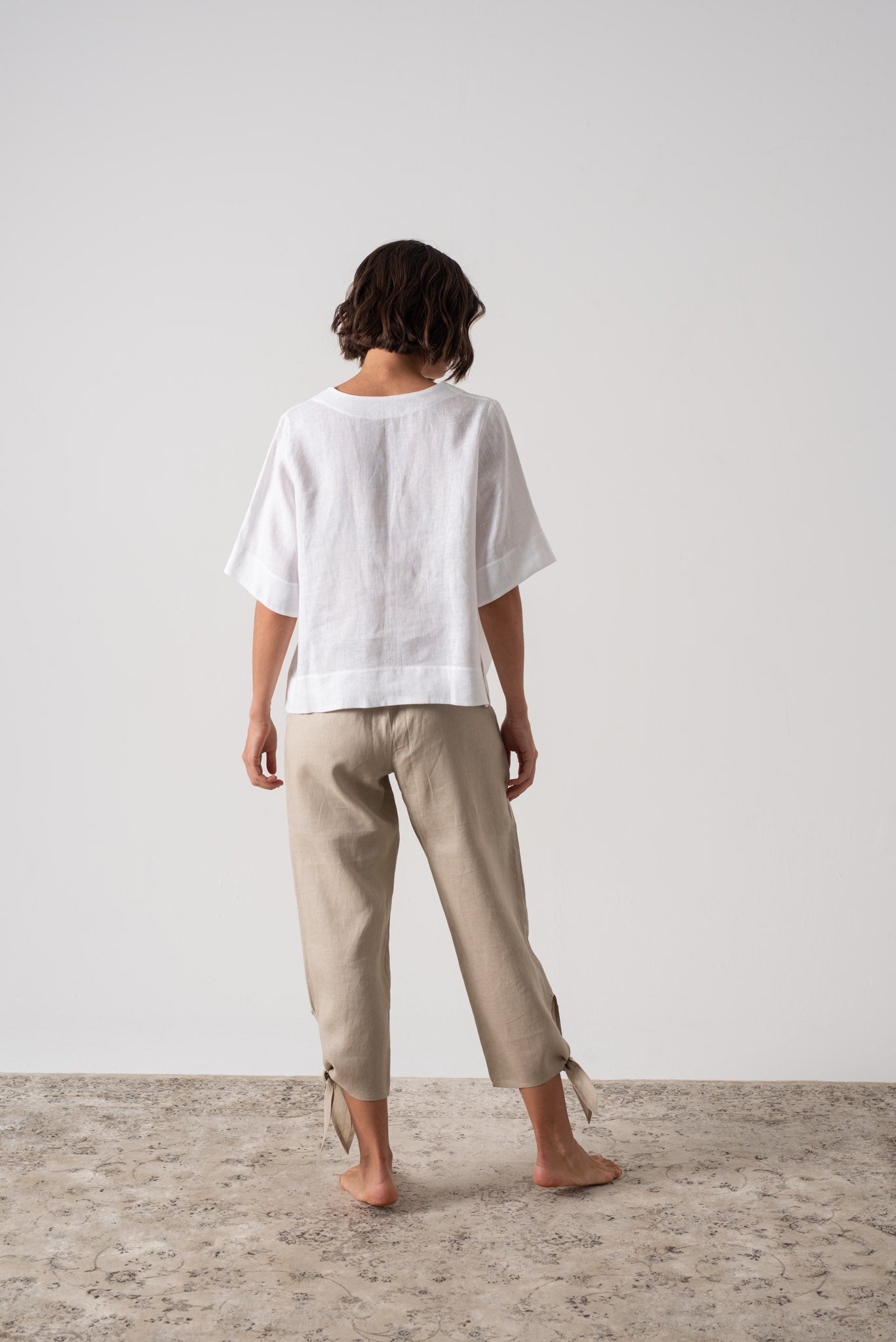 Hecate Linen Top White Luxmii