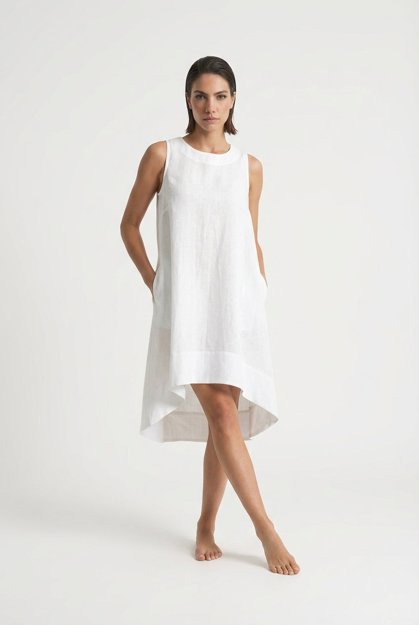 Illya Midi Dress White Luxmii