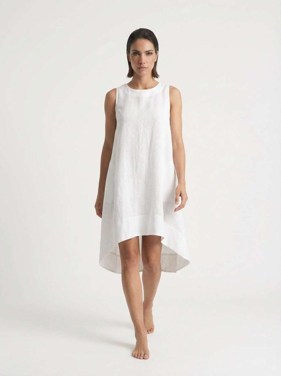 Illya Midi Dress White Luxmii