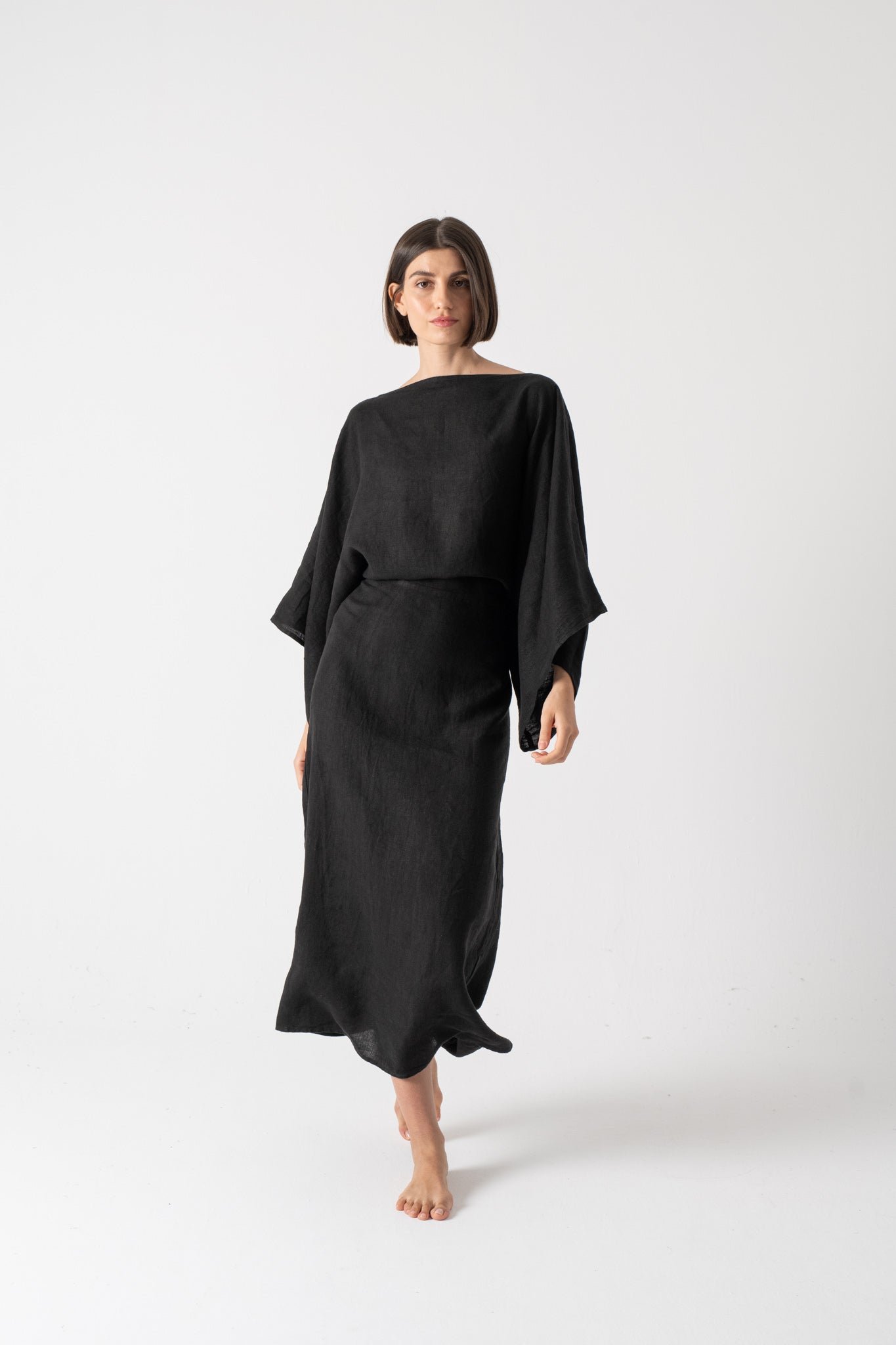 Kimonos Dress Black Luxmii