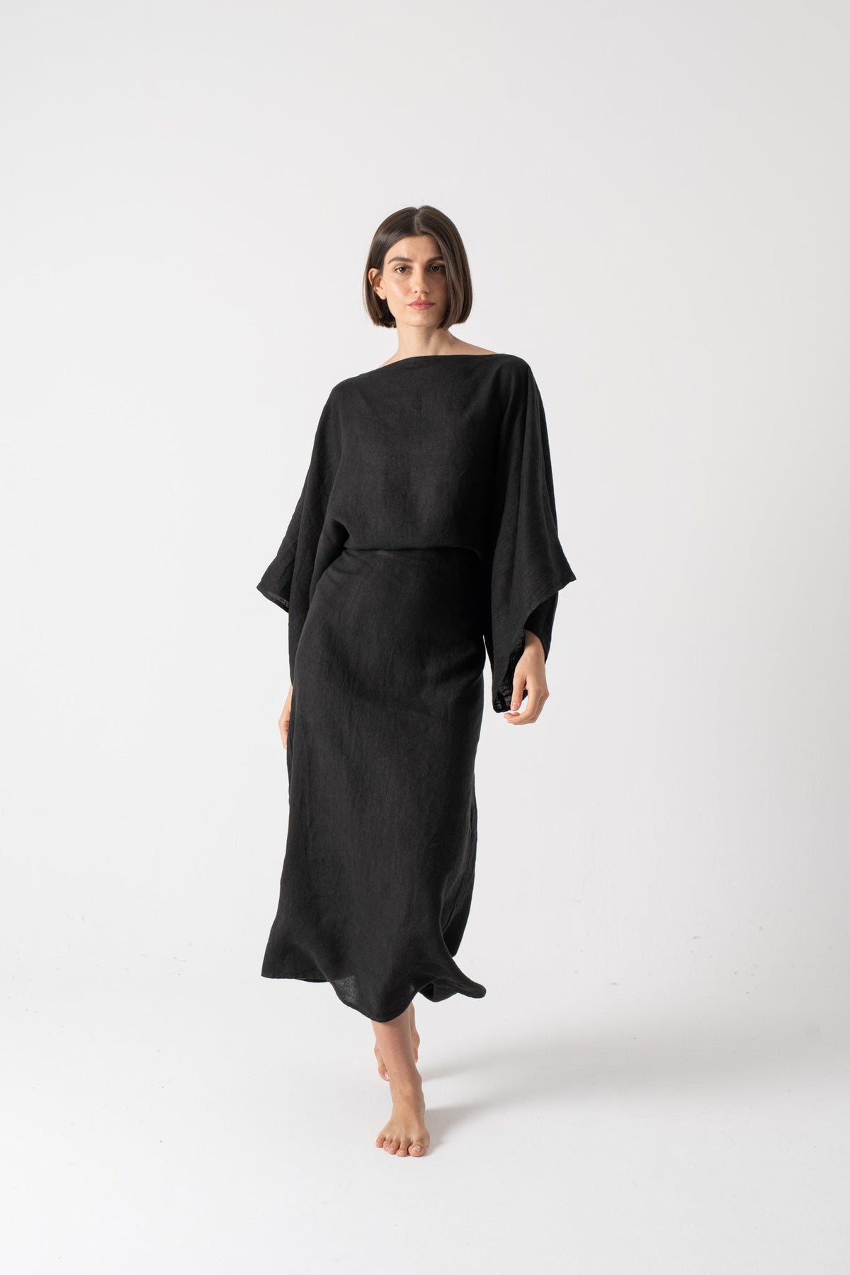 Kimonos Dress Black Luxmii