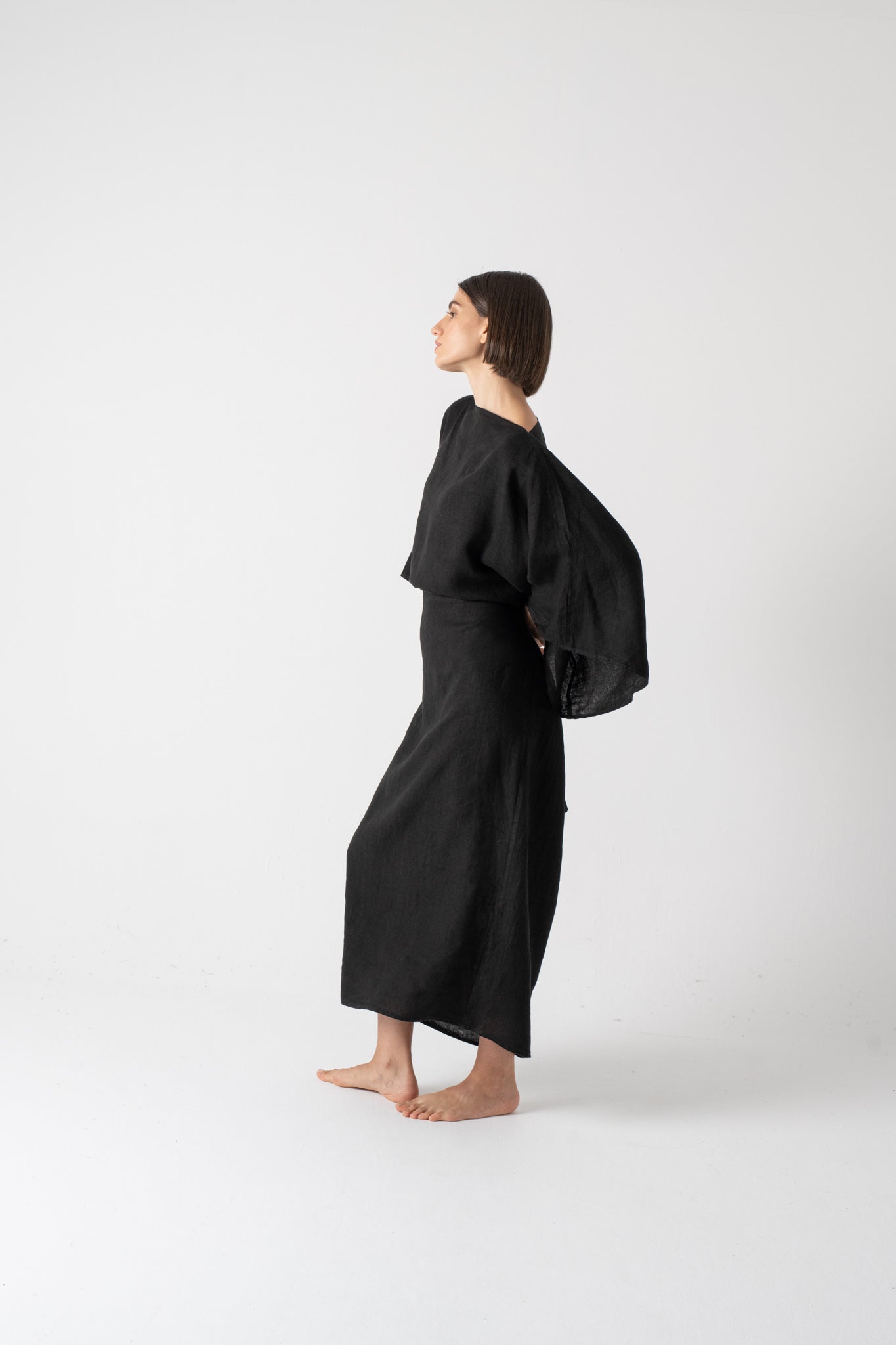 Kimonos Dress Black Luxmii