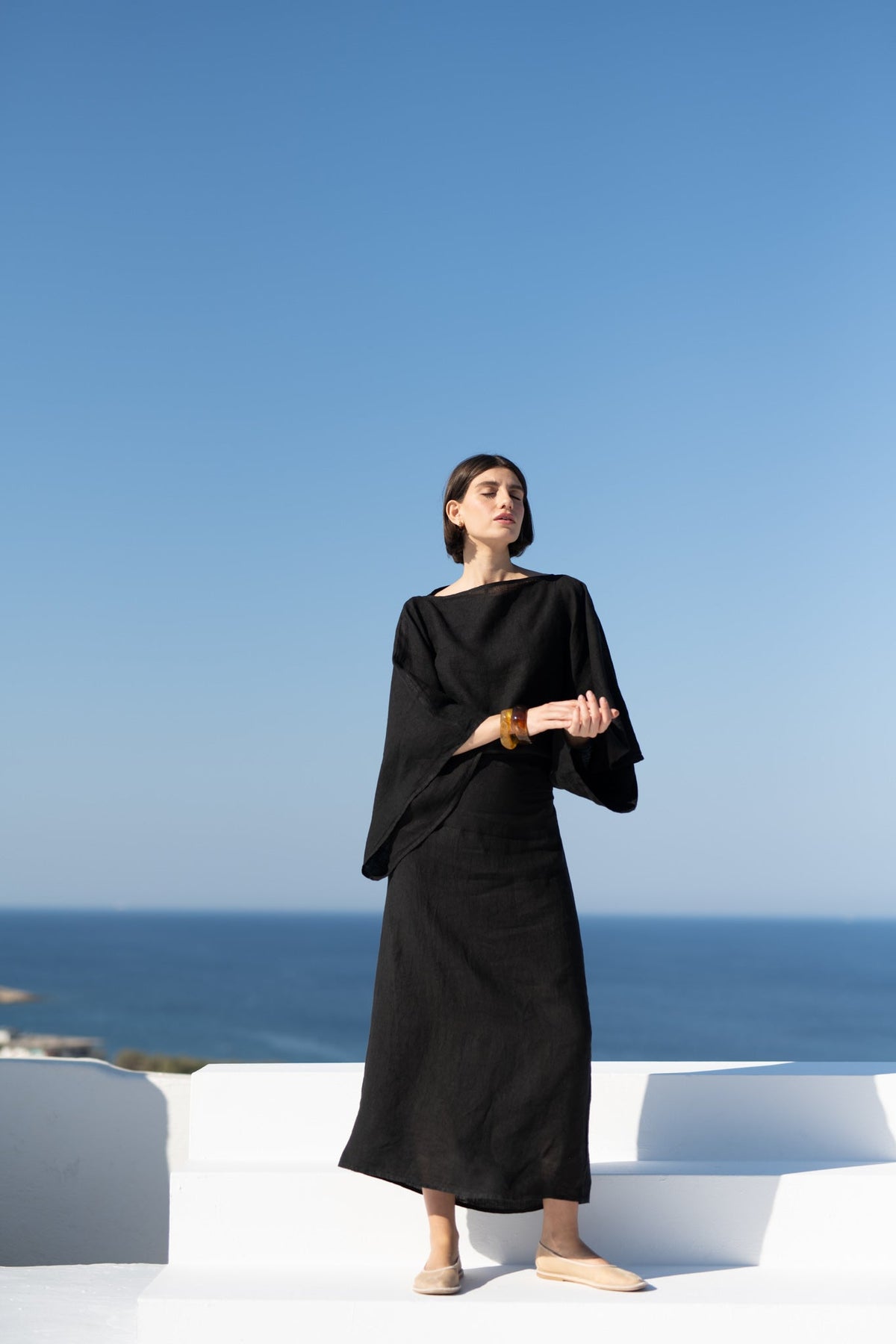 Kimonos Dress Black Luxmii