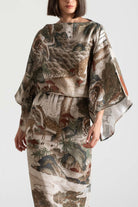 Kimonos Dress Minhwa Print Luxmii