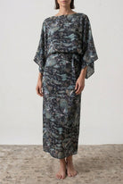 Kimonos Dress Najeon Print Luxmii