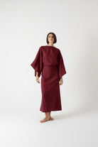 Kimonos Dress Wine Luxmii