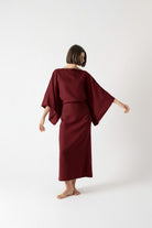 Kimonos Dress Wine Luxmii