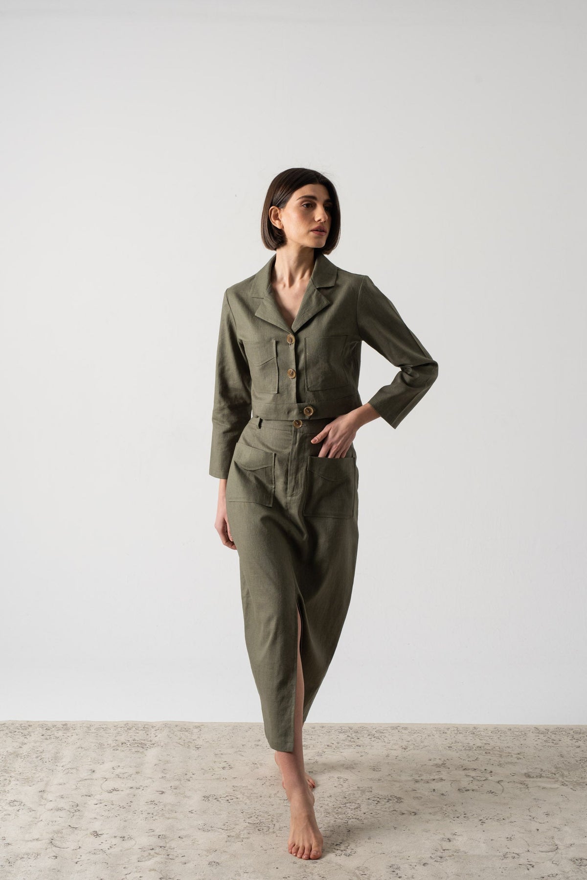 Lior Skirt Khaki Luxmii