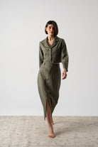Lior Skirt Khaki Luxmii