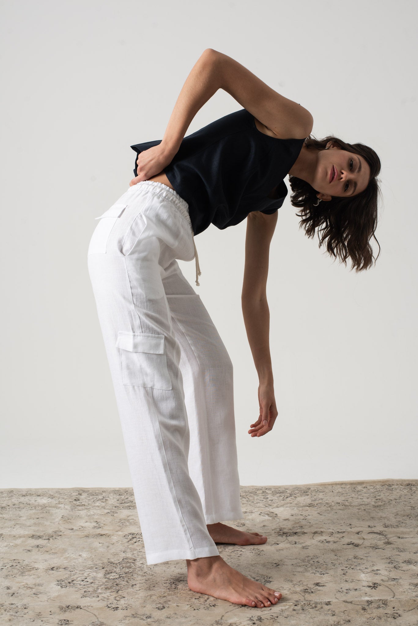 Matheo Linen Pant White Luxmii