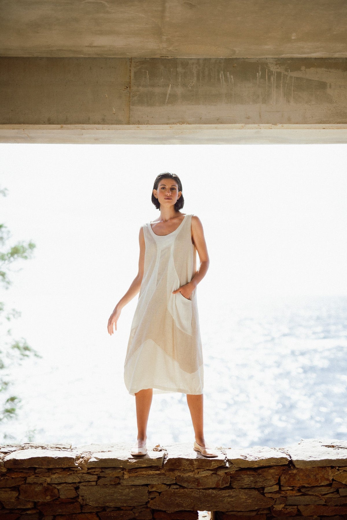 MILOS LONG SLEEVE SHIRT DRESS