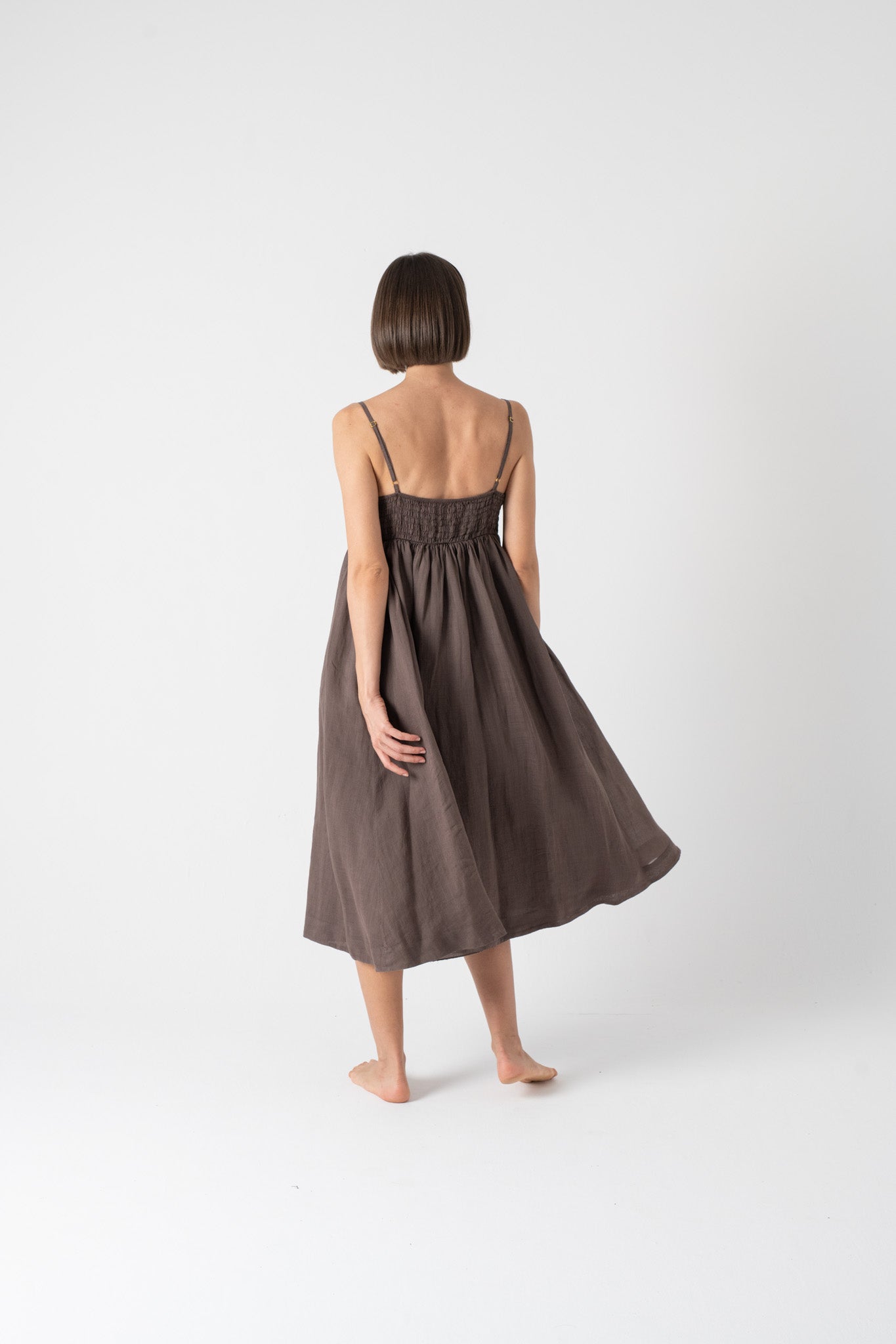 Onda Midi Dress Cocoa Luxmii