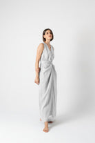 Serpente Wrap Dress Ice Luxmii