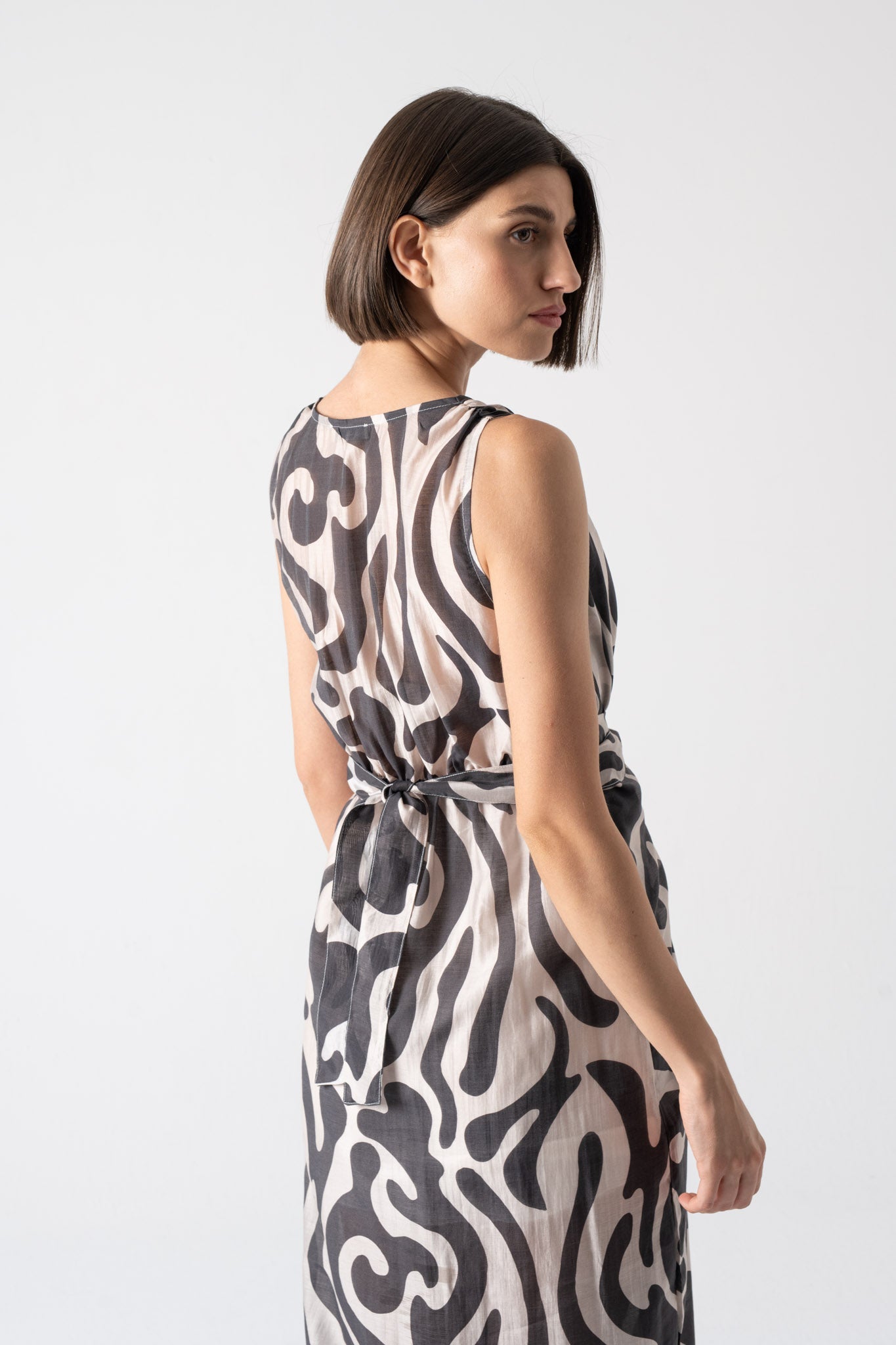 Serpente Wrap Dress Savannah Print Luxmii