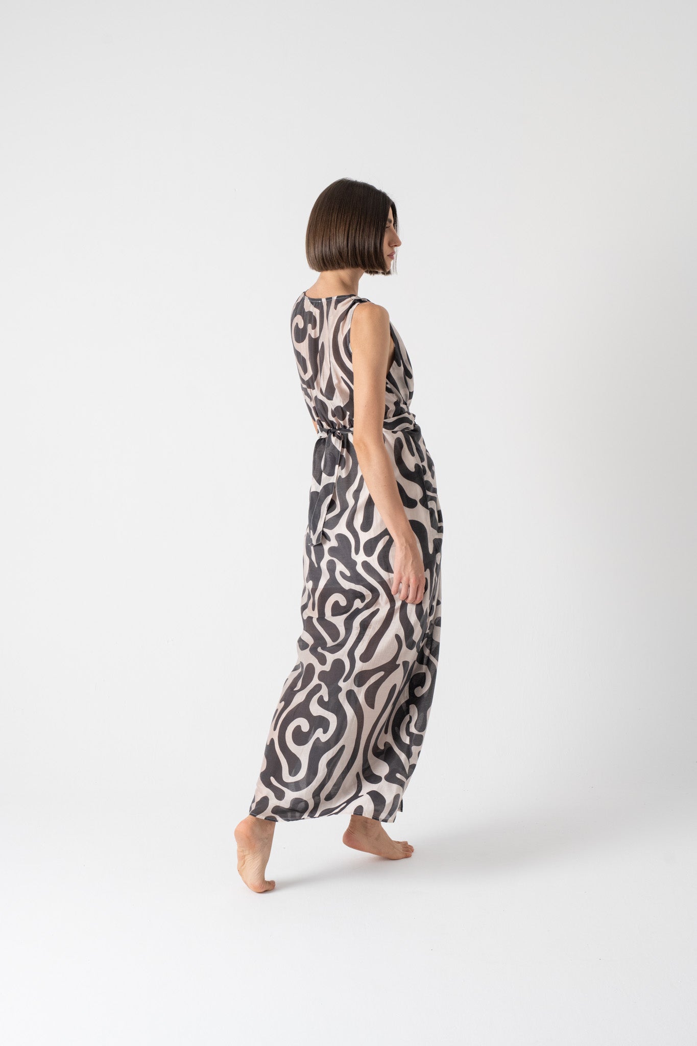 Serpente Wrap Dress Savannah Print Luxmii