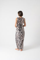 Serpente Wrap Dress in Savannah Print Luxmii