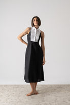 Tuxedo Dress Black Luxmii