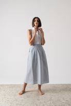 Tuxedo Dress French Stripe Luxmii