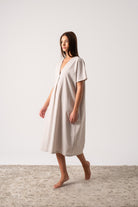 Vacanza Linen Kaftan Natural Luxmii