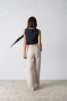 Vaeli Scarf Top Navy Luxmii