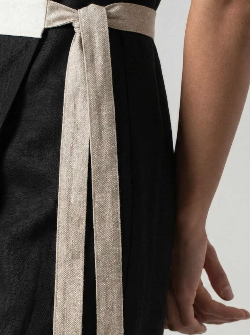 Zulu Wrap Dress in Black Luxmii