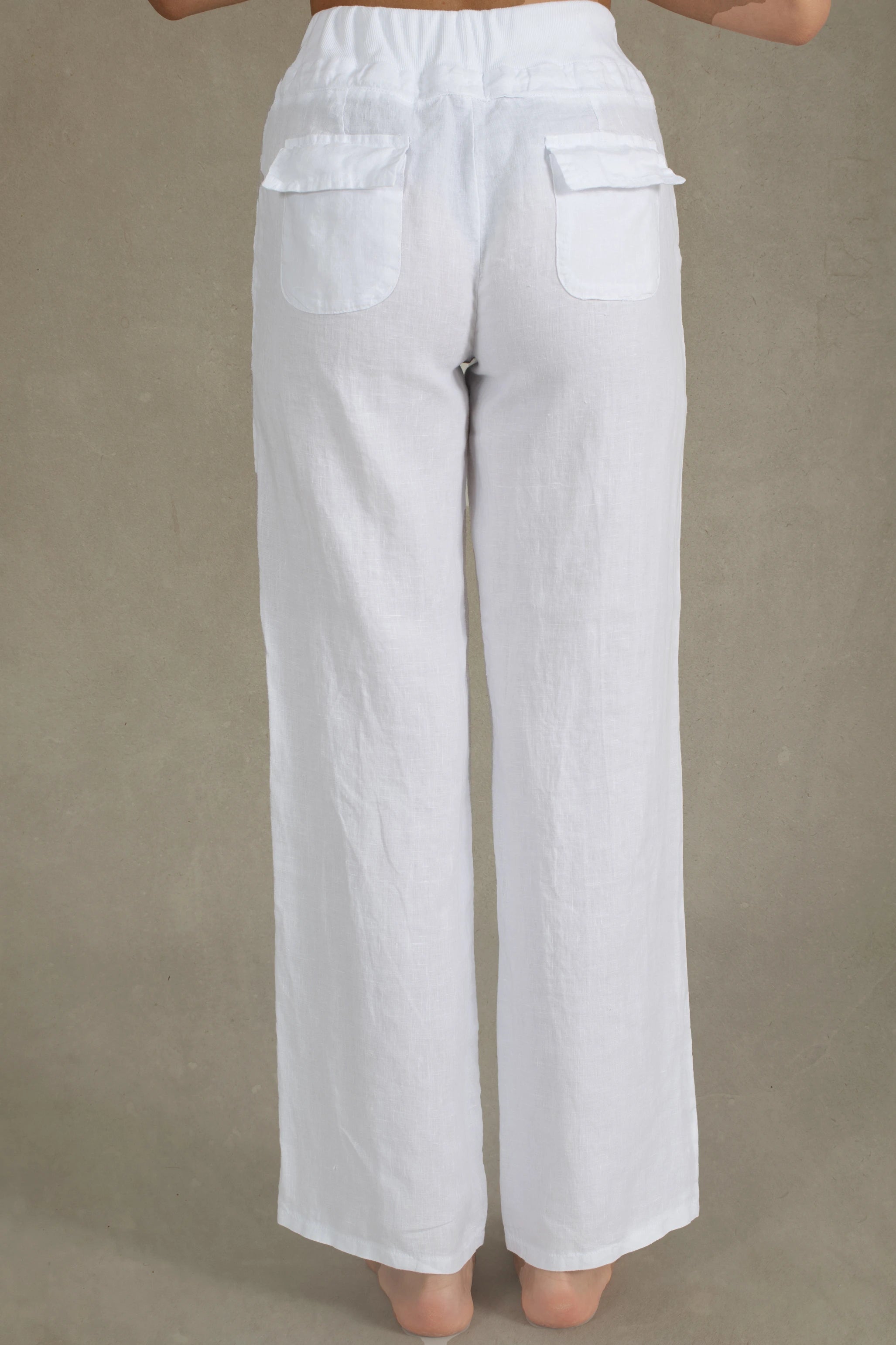 Giorno Linen Pant White Luxmii