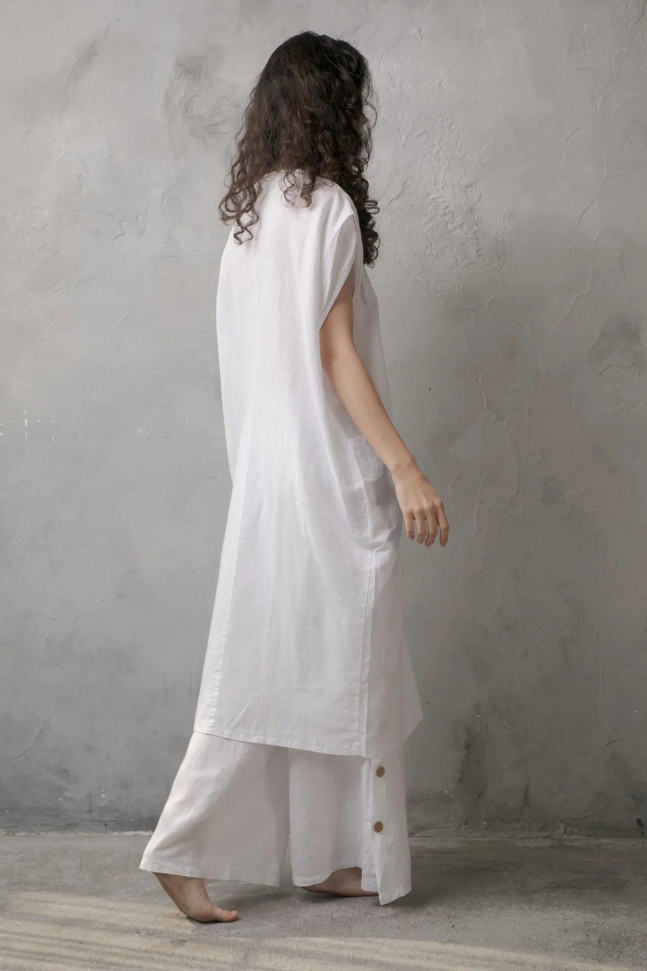 Linen Dress With Drawstring + Pockets – Irish Design House